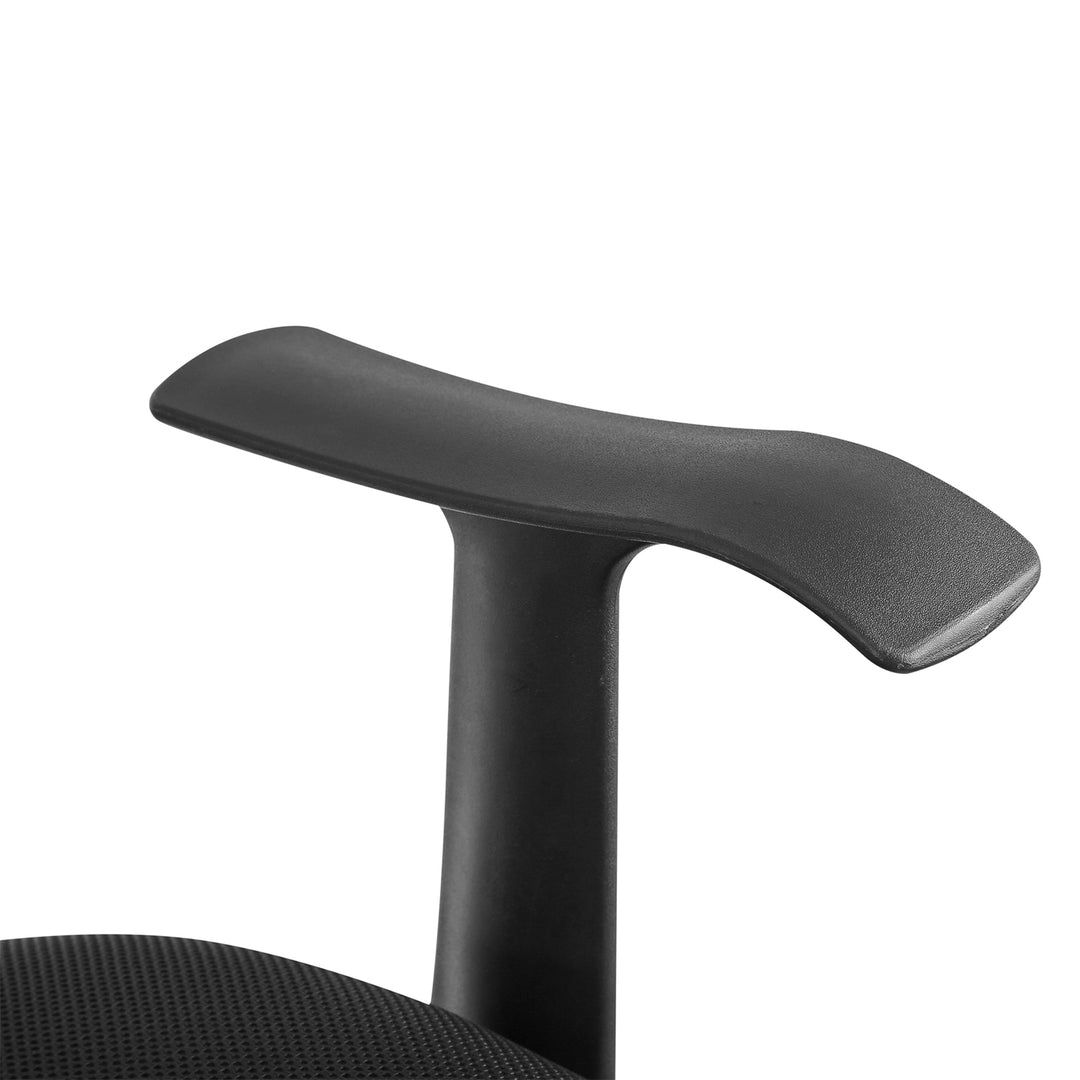 Scaun de birou ergonomic cu tetiera si suport lombar reglabil. ER-413, Negru