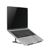 Suport de laptop pliabil ultra-subțire  ERGOOFFICE.EU, negru, potrivit pentru laptopuri de 11-15'', ER-416 B