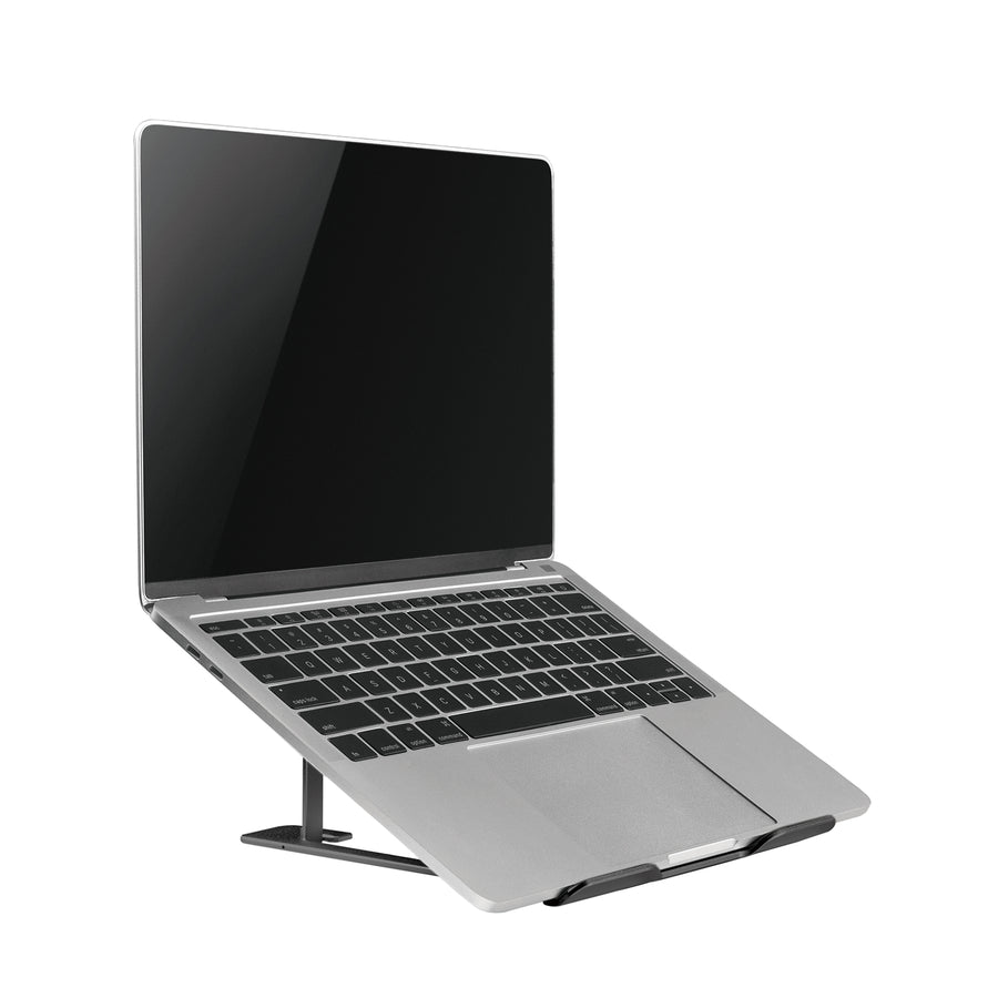 Suport de laptop pliabil ultra-subțire  ERGOOFFICE.EU, negru, potrivit pentru laptopuri de 11-15'', ER-416 B