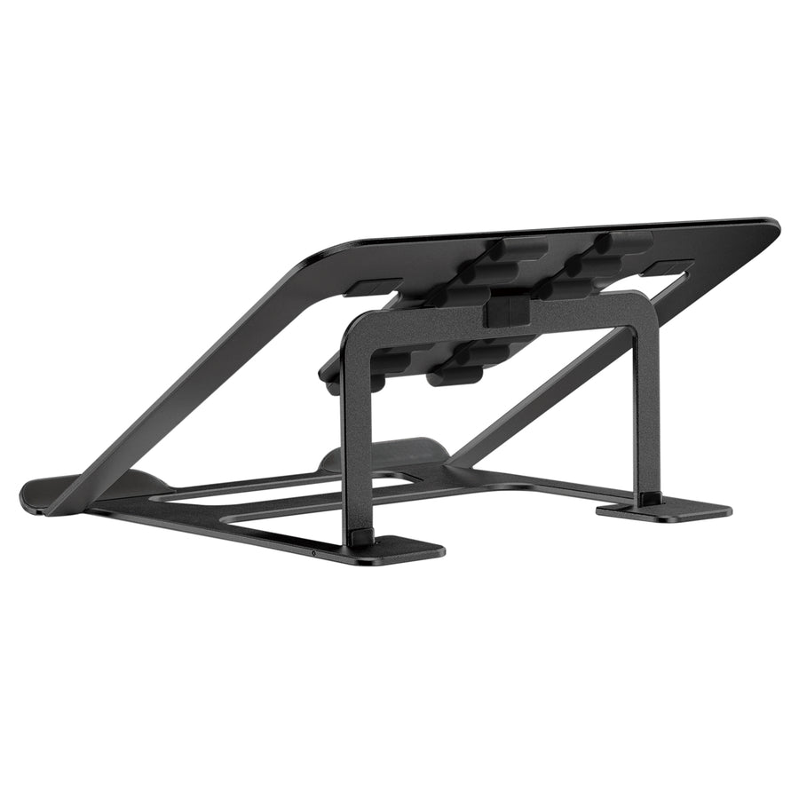 Suport de laptop pliabil ultra-subțire  ERGOOFFICE.EU, negru, potrivit pentru laptopuri de 11-15'', ER-416 B