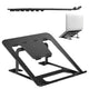 Suport de laptop pliabil ultra-subțire  ERGOOFFICE.EU, negru, potrivit pentru laptopuri de 11-15'', ER-416 B