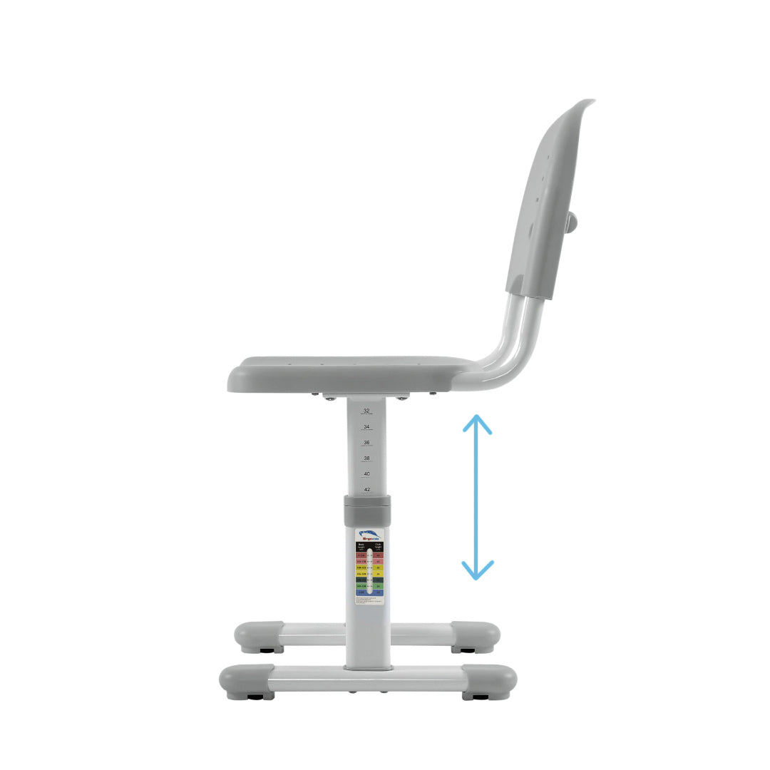 Birou ergonomic cu reglare manuală a înălțimii și scaun Ergo Office, albastru, max. 75 kg, ER-418