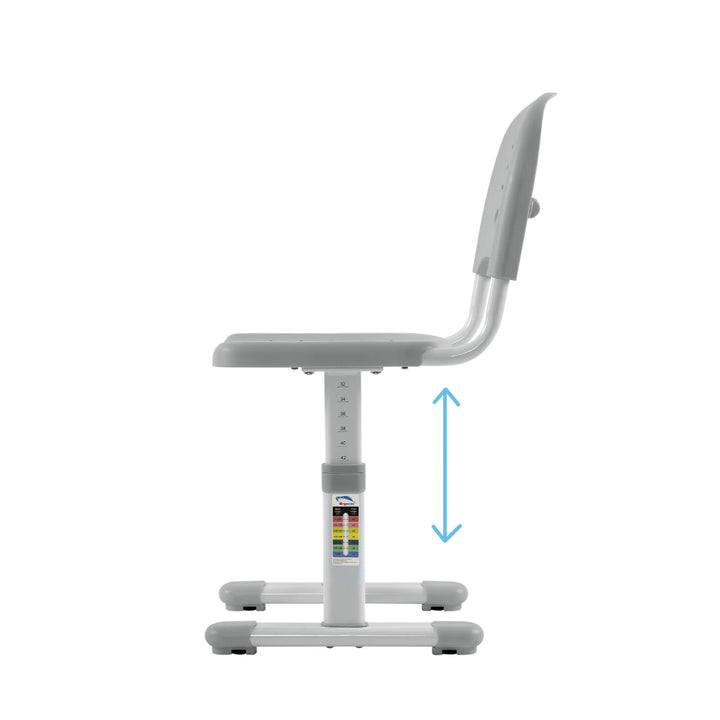 Birou ergonomic cu reglare manuală a înălțimii și scaun Ergo Office, albastru, max. 75 kg, ER-418