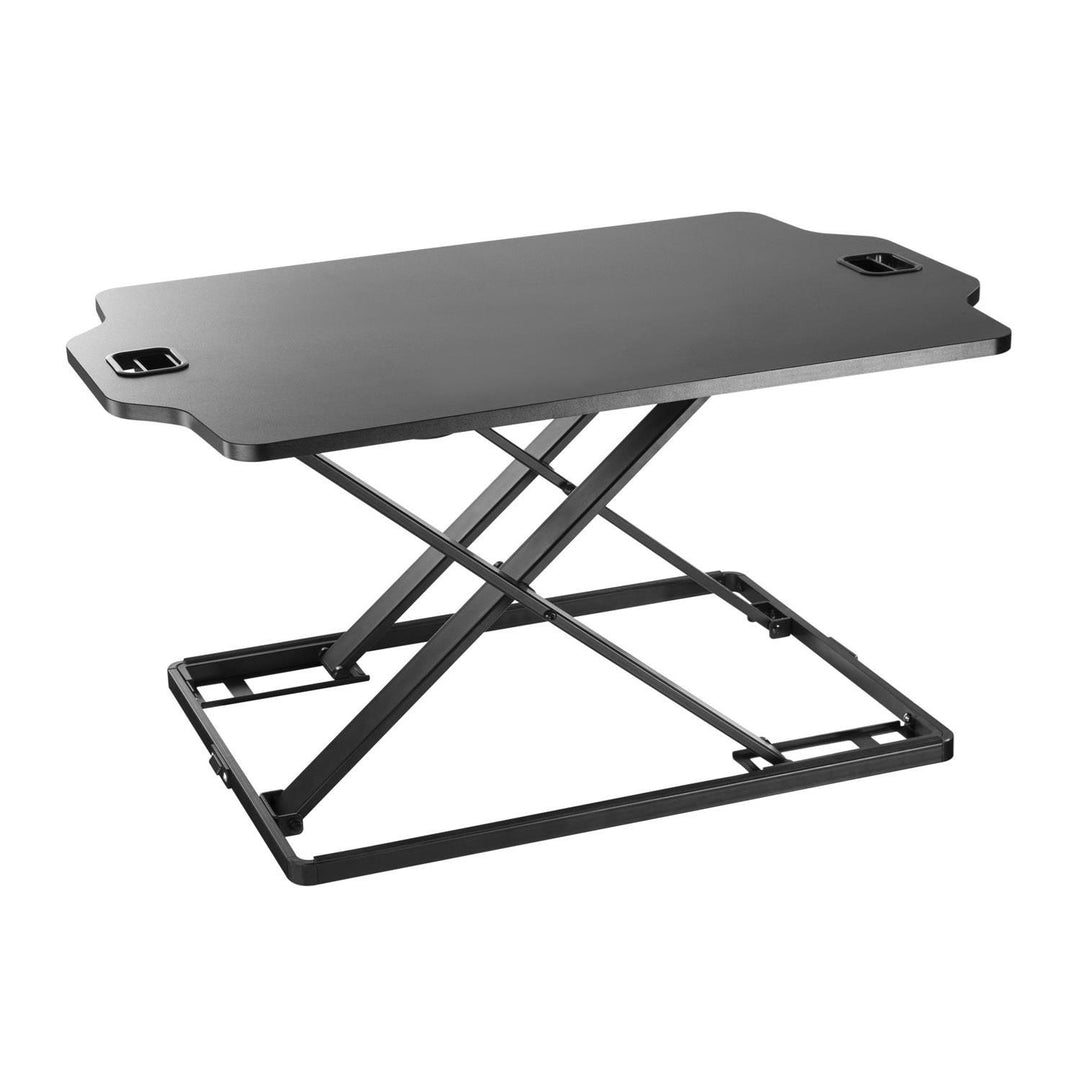 Convertor de birou ultra-subțire Ergo Office sit/stand, negru, cu arc cu gaz, max. 10 kg, ER-419