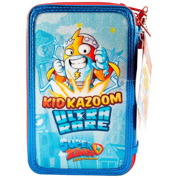 Creion cu accesorii 40 piese Super Zings albastru