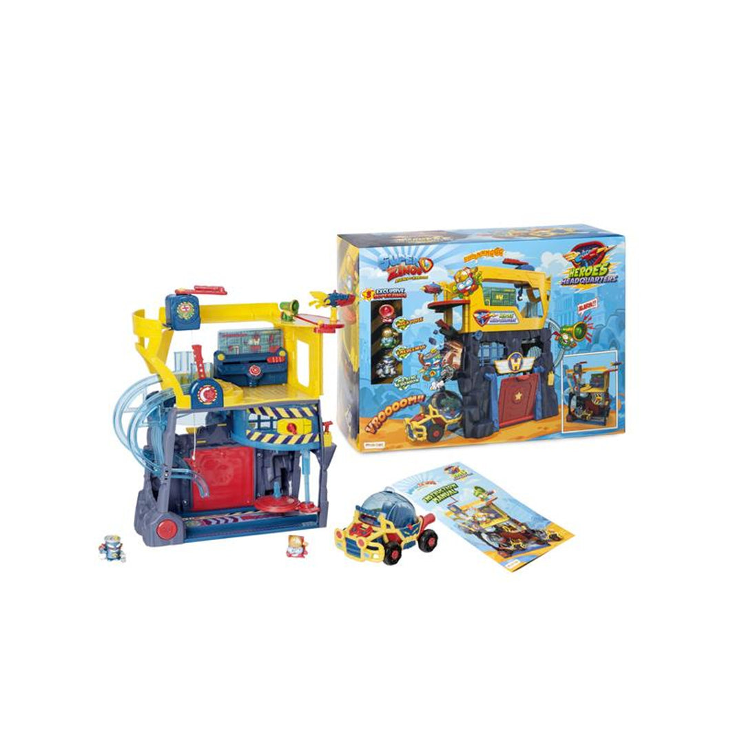 Magic Box Magic Box Magic Box SuperZings Kaboom City Heroes Set Headquaters Figurine Vehicul Mr King Platforma