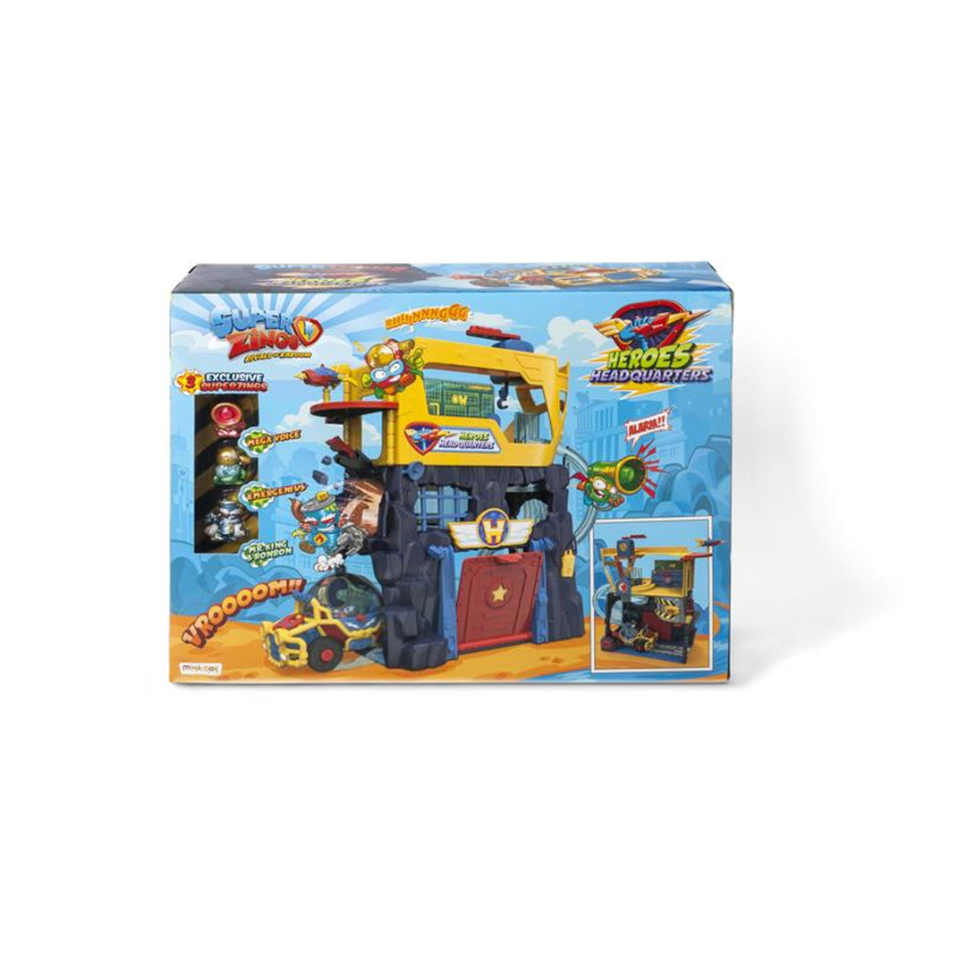 Magic Box Magic Box Magic Box SuperZings Kaboom City Heroes Set Headquaters Figurine Vehicul Mr King Platforma