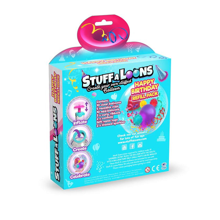 Stuff-A-Loons Happy Birtday Refill Pack Birthday Refill Pack pentru stația de pompare a baloanelor