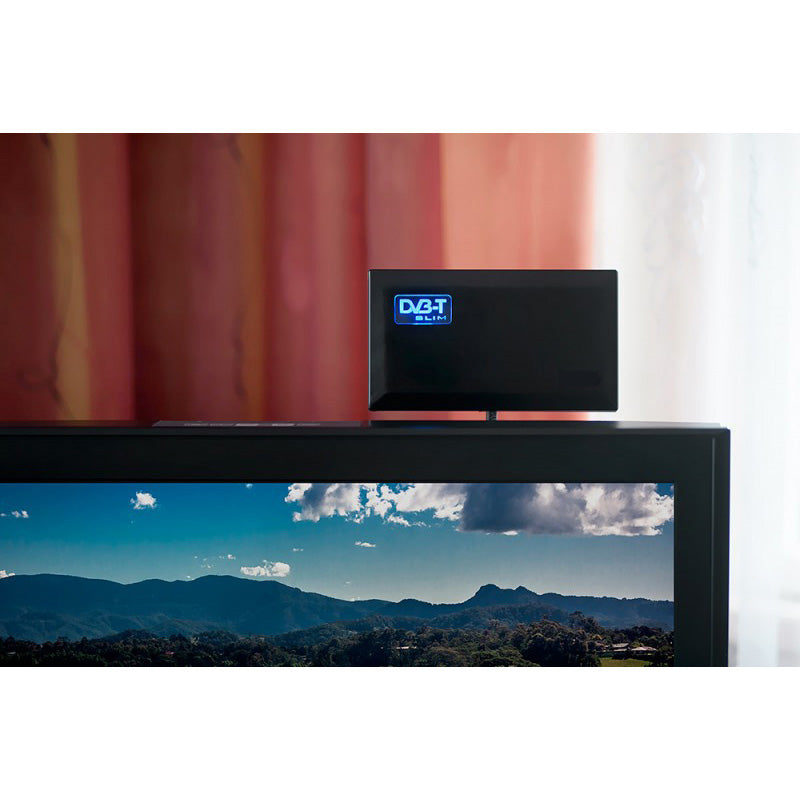 Antenă de cameră activă DVB-T/T2 H.265 HEVC Maclean Slim MCTV-948