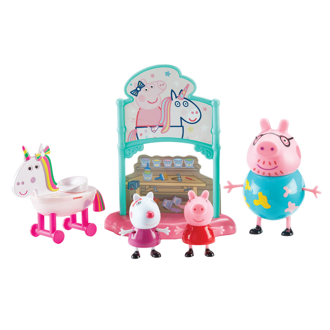 Peppa Pig Peppa's Magical Unicorn Set 3 Figurine Daddy Suzy Oaie Accesorii