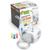 Little Doctor LD-220C Inhalator pentru copii și adulți, terapie cu aerosoli, nebulizator, compresor de inhalare, 55 dB, alb