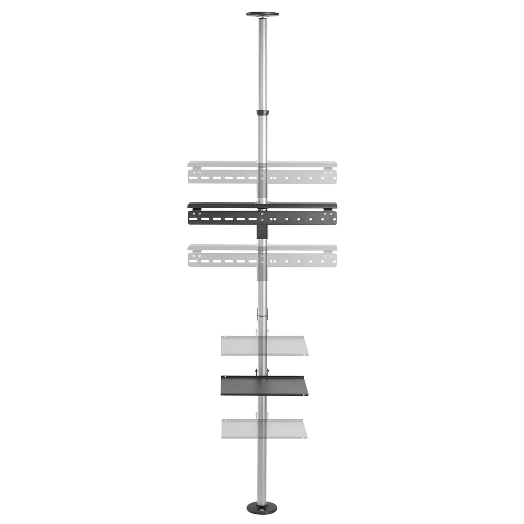 Suport TV, tavan și podea telescopice cu raft Maclean MC-791N 37 "-70", maxim 30 kg