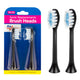 Set de perii de rezervă pentru PR-740 B Promedix 2 buc, PR-745 B negru