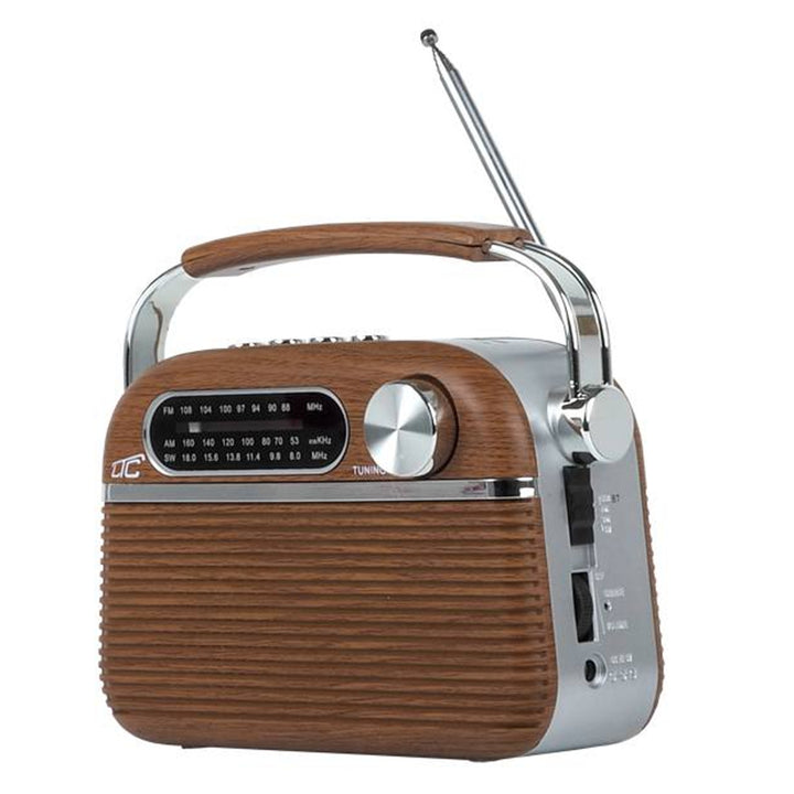 RADIO PORTATIL RETRO LTC NIDA BLUETOOTH, AM / FM / MP3 / USB / SD BATERIE INTEGRATĂ 1200 MAH