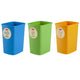 Set coș de sortare Curver ECO Friendly 3x10L cu etichete