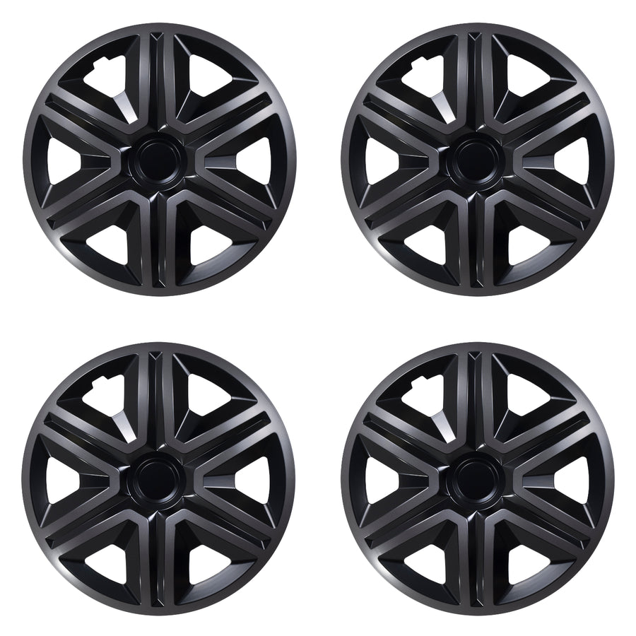 Set de capace de butuci ACTION de 14" dublu color grafit / negru 4 bucăți