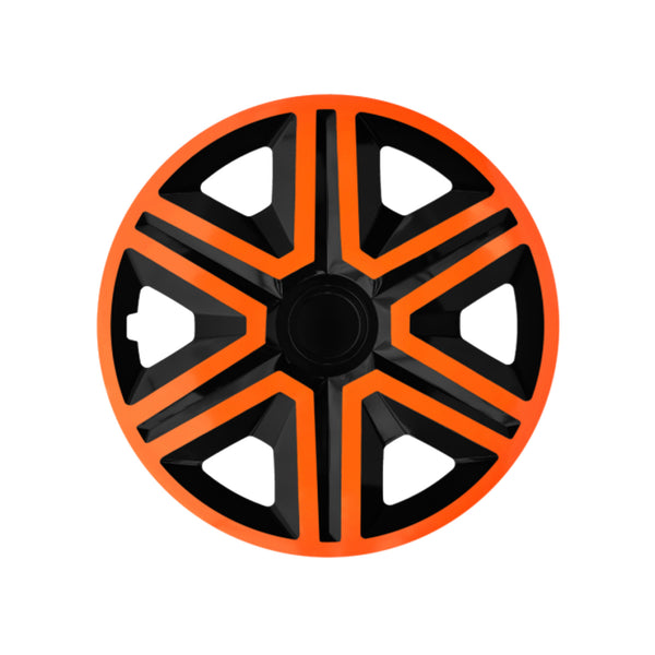 16" NRM ACTION DOUBLECOLOR ORANGE BLACK capace de butuc portocaliu/negru - 4 bucăți