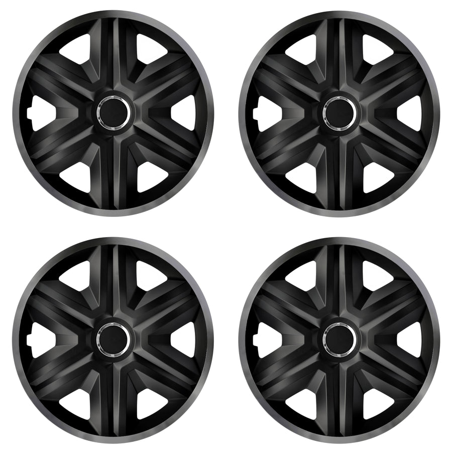 Capace 16" NRM FAST LUX GRAPHITE grafit-negru 4pcs
