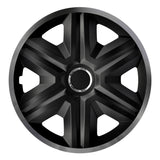 Capace 16" NRM FAST LUX GRAPHITE grafit-negru 4pcs