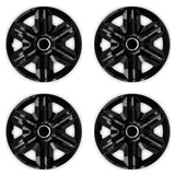 Capace 14" NRM FAST BLACK LACQUERED 4 bucăți
