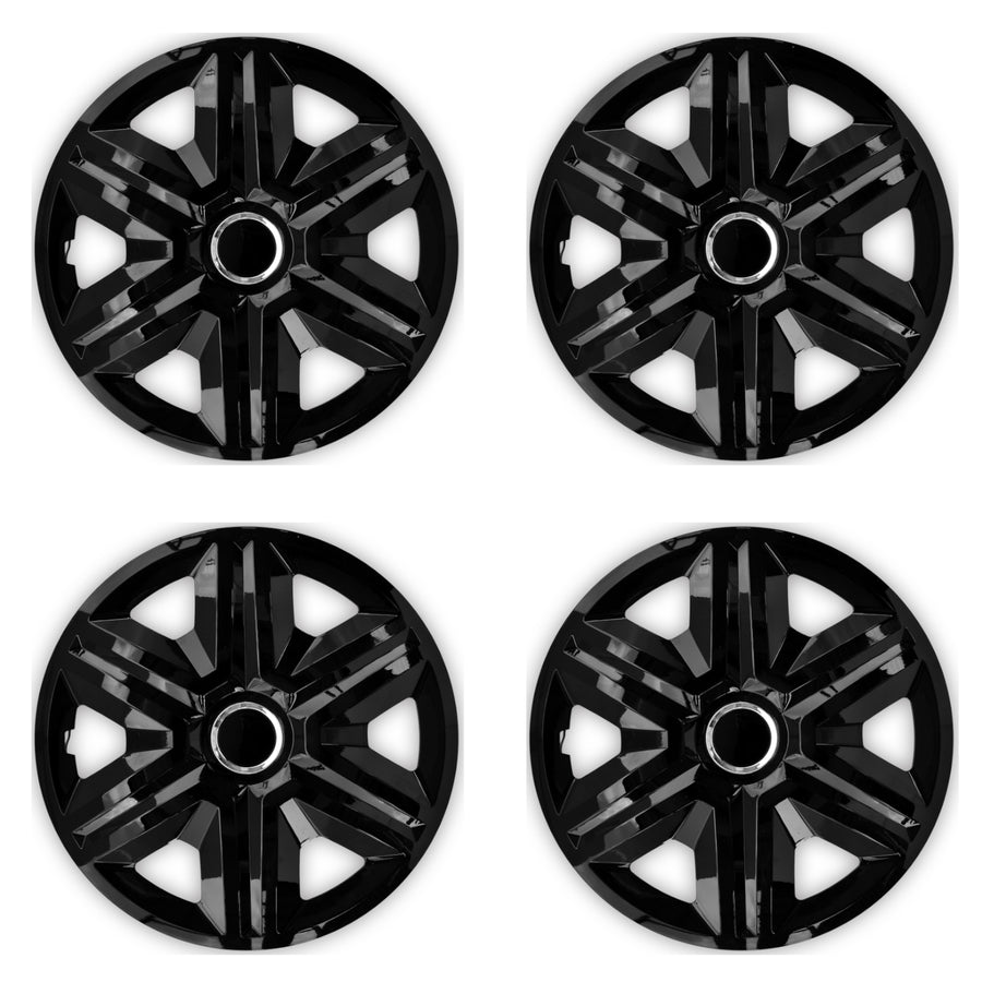 Capace 14" NRM FAST BLACK LACQUERED 4 bucăți