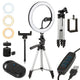 Lampa circulara Maclean Energy MCE610, bluetooth, 10 trepte de lumina, trepied inclus de 1,1m