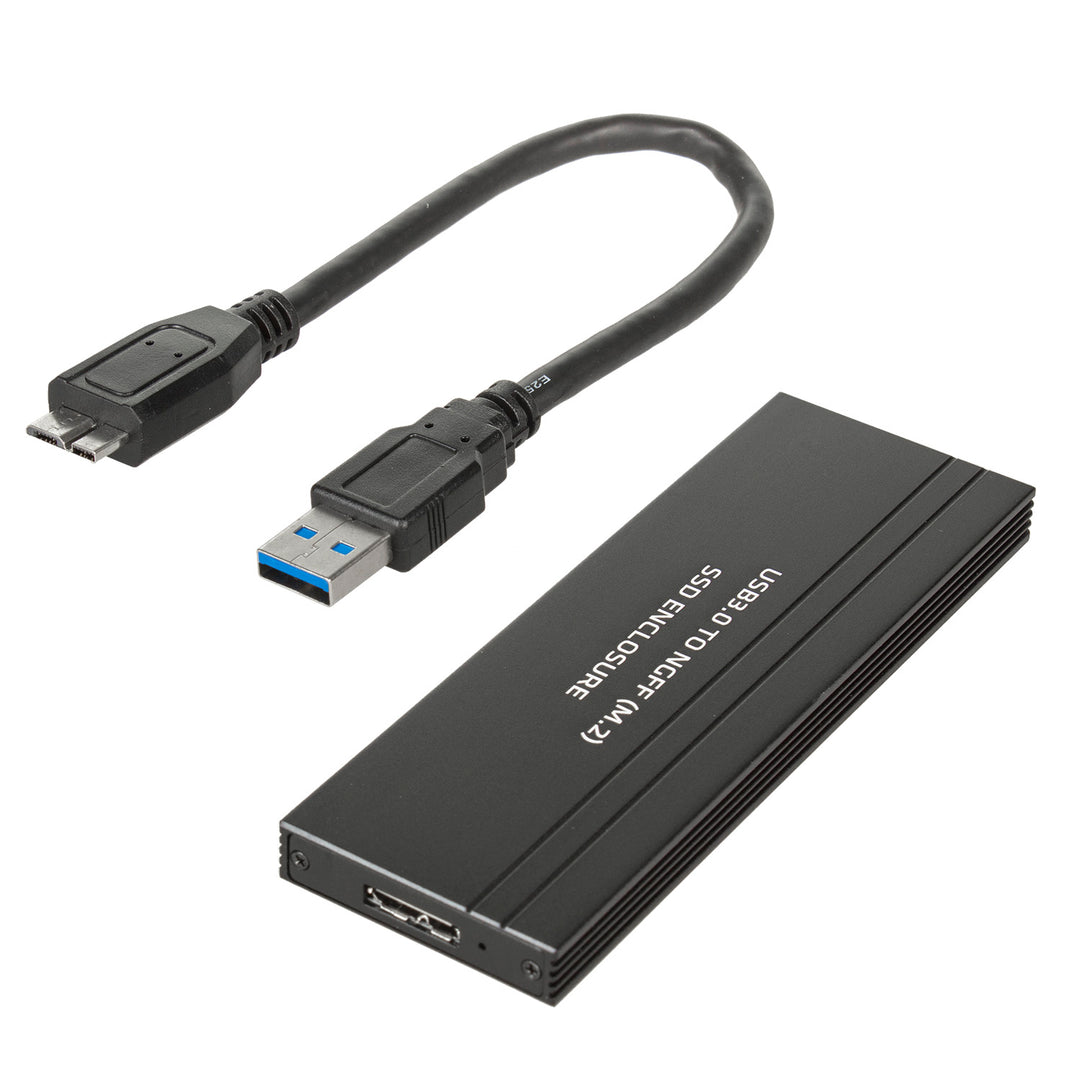 Carcasă disc Maclean, SSD M.2, NGFF, USB 3.0, dimensiuni 2230/2240/2260/2280, carcasă din aluminiu, MCE582