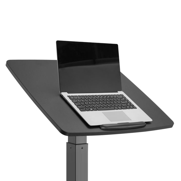 Birou pentru laptop reglabil până la 113 cm, negru