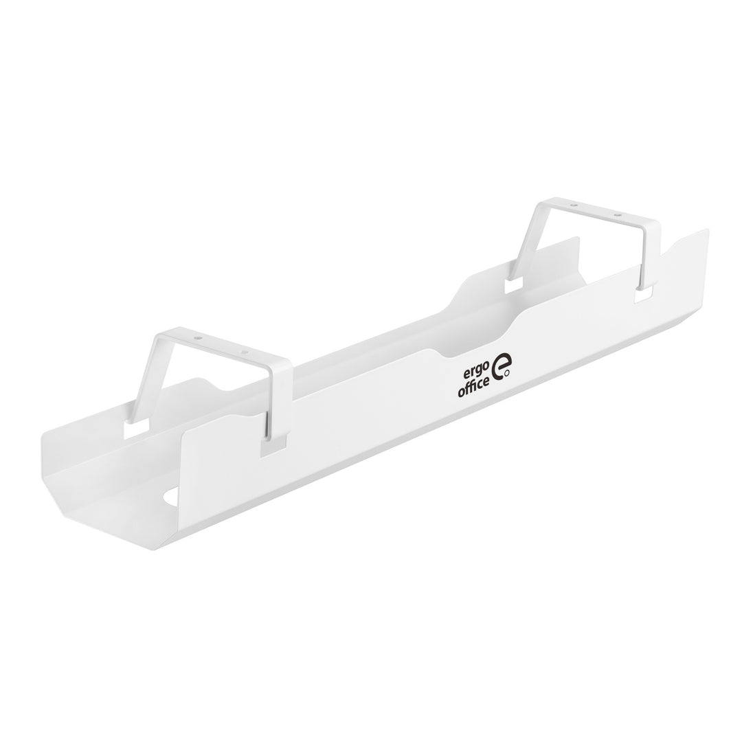 Organizator birou, Ergo Office ER-431 W, 60 cm, alb, ideal pentru depozitarea cablurilor
