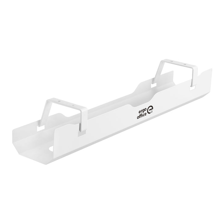 Organizator birou, Ergo Office ER-431 W, 60 cm, alb, ideal pentru depozitarea cablurilor