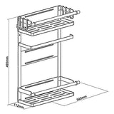 Raft magnetic pentru frigider / mașină de spălat Maclean, negru, 12kg max, MC-910