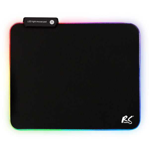Mouse pad de gaming cu iluminare LED RGB NanoRS, 300x250x4mm, RS704