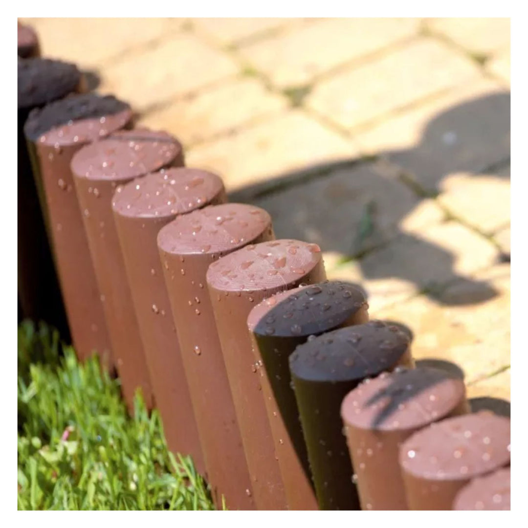 Palisadă de grădină, margine de gazon IPAL Plus 2.4m maro
