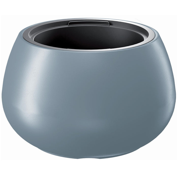 Ghiveci pentru plante/flori Heos 2 în1. Ghiveci rezistent la intemperii pentru uz interior și exterior plastic rotund (Ø 370mm, gri)