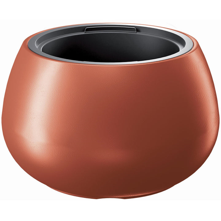 Ghiveci de plante/flori Heos 2 în 1. Ghiveci rezistent la intemperii pentru uz interior și exterior plastic rotund (Ø 370mm, cupru)