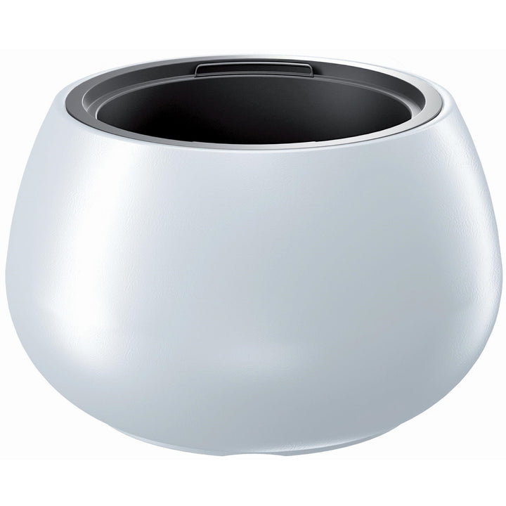 Ghiveci de plante/flori Heos 2in1 incl. Ghiveci rezistent la intemperii pentru uz interior și exterior plastic rotund (Ø 370mm, alb)