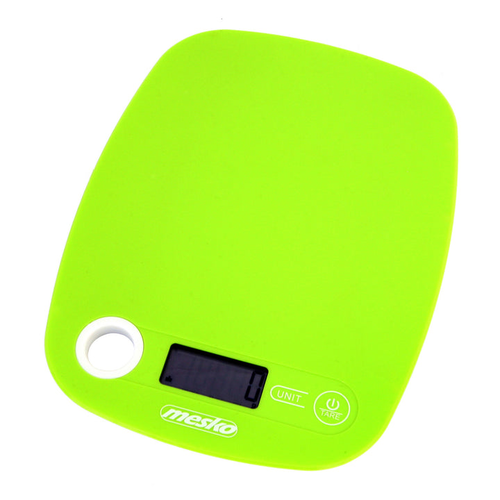 Cântar de bucătărie Mesko, afișaj LCD, până la 5 kg, tare, verde, MS 3159g