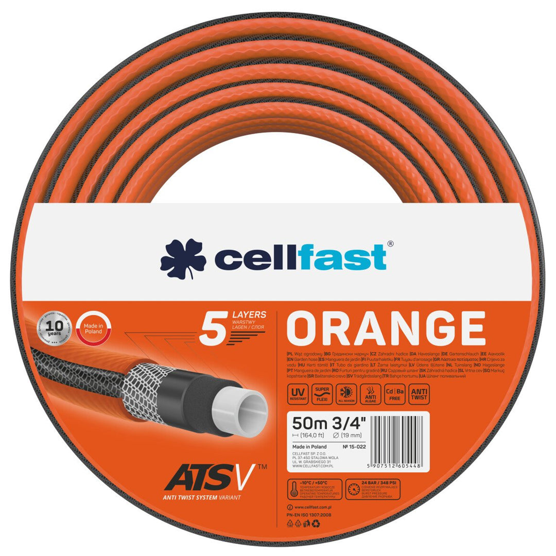 Furtun de grădină 5 straturi Cellfast Orange ATSV 3/4 "50m