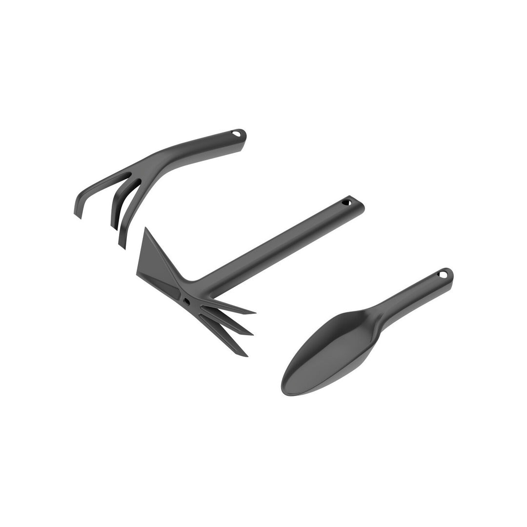 Set de instrumente pentru cultivator de bază Cellfast: cultivator, spatulă și sapă