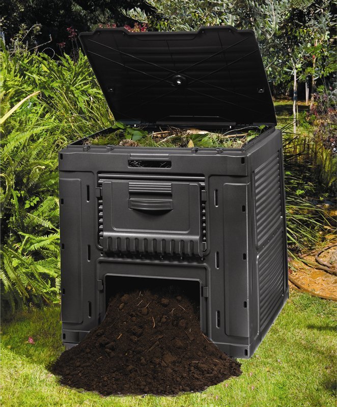 Composter cu bază Keter E-COMPOSTER 470L Negru 231415