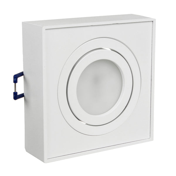 Corp de iluminat Maclean spot, pentru surse de lumină MR16 / GU10, alb, 94x94x32mm, pătrat, alu, MCE464 W