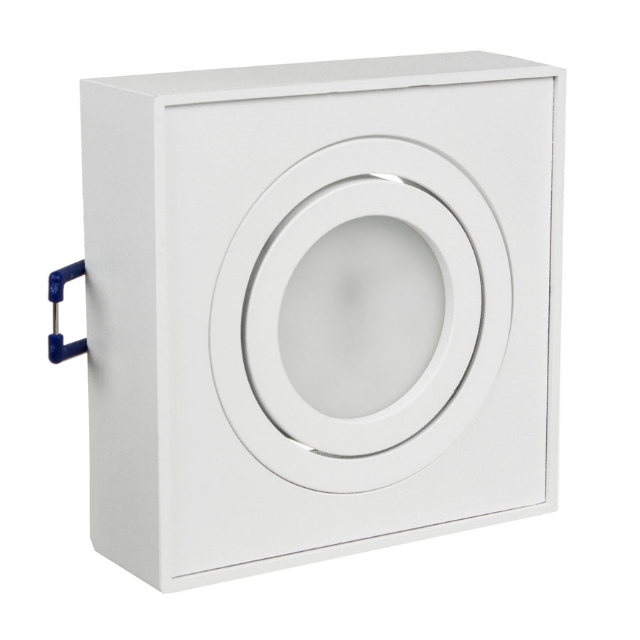 Corp de iluminat Maclean spot, pentru surse de lumină MR16 / GU10, alb, 94x94x32mm, pătrat, alu, MCE464 W