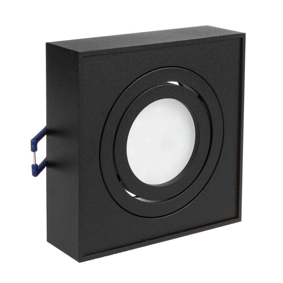 Corp de iluminat Maclean spot, pentru surse de lumină MR16 / GU10, negru, 94x94x32mm, pătrat, alu, MCE464 B