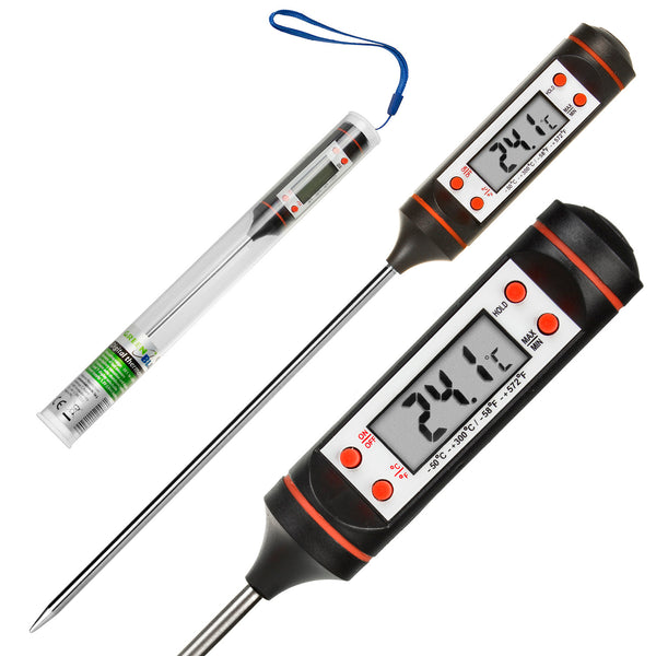 Termometru / sondă pentru alimente, GreenBlue, lungimea sondei 15 cm, interval de temperatură -50 grade C până la +300 grade C, precizie 0,1 grade C, GB178