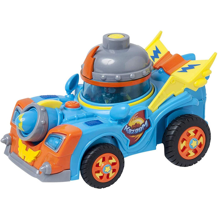 Vehiculul SuperThings Kazoom Racer și figura de acțiune Kid Kazoom