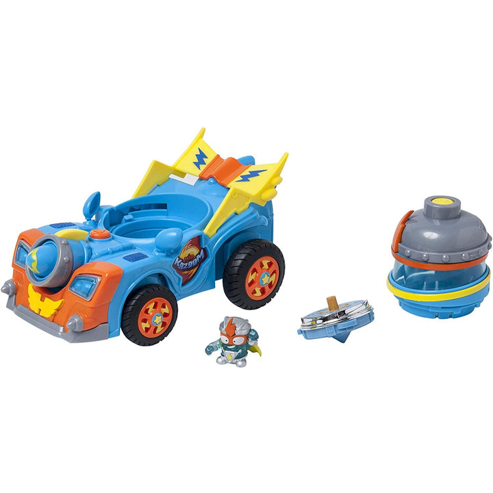 Vehiculul SuperThings Kazoom Racer și figura de acțiune Kid Kazoom