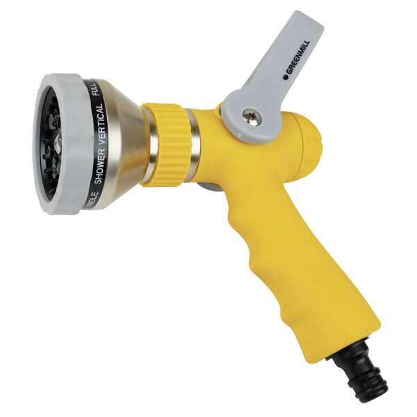 Pistol de pulverizare metalic Greenmill cu 10 funcții cu mâner de foc GB2320C