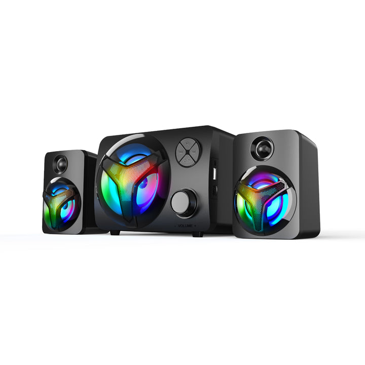 Set difuzoare Vakoss SP-3140BK 2.1 cu LED BT și RGB