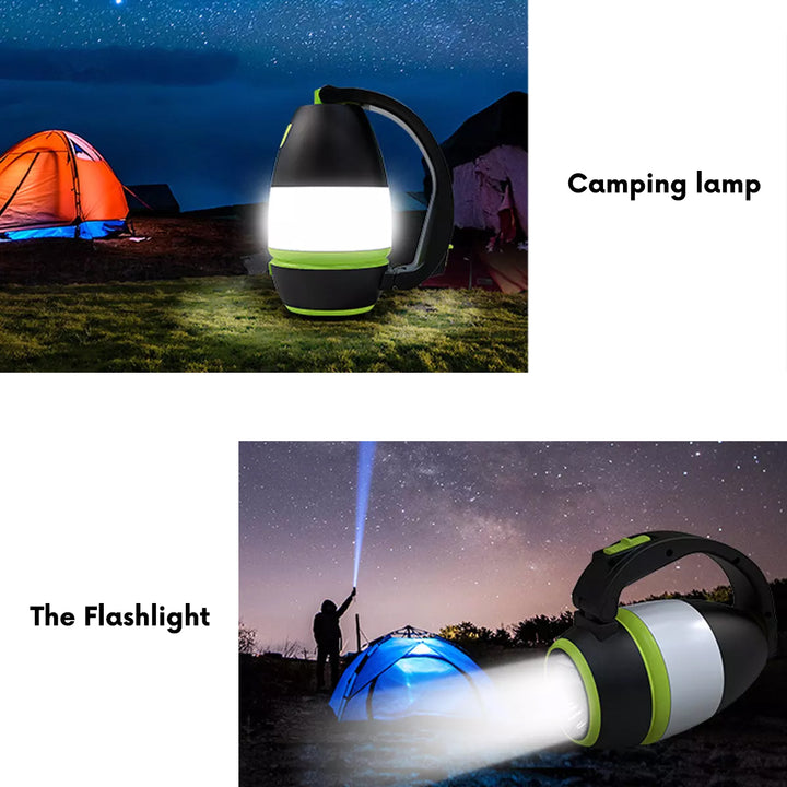 Lampa pentru camping Maclean MCE294 3in1 LED, 1W, 60-200lm, alb rece 6000K, sursă de alimentare 3xAA 1.5V