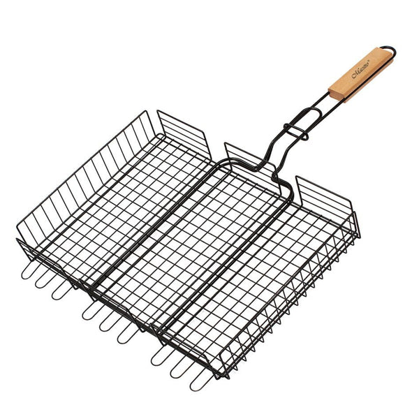 Grătar cu grătar blocabil 40x30cm Grătar pentru grătar Maestro MR1001